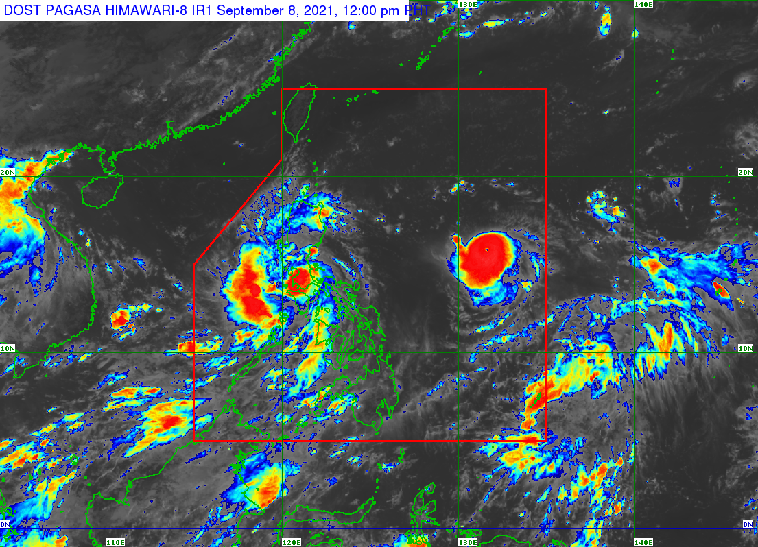 Kiko slightly intensifies as it moves southwestward over Philippine Sea. (Photo / Retrieved form Philippine Inquirer)